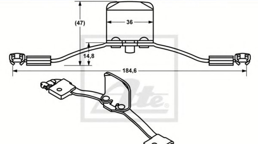 Arc, etrier frana VOLVO S60 I (2000 - 2010) ATE 11.8116-0366.2 piesa NOUA