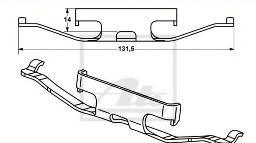 Arc, etrier frana VW TOUAREG (7LA, 7L6, 7L7) (2002 - 2010) ATE 11.8116-0310.1 piesa NOUA