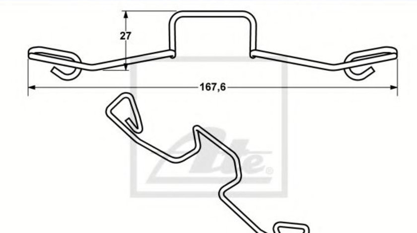 Arc, etrier frana VW TRANSPORTER IV bus (70XB, 70XC, 7DB, 7DW, 7DK) (1990 - 2003) ATE 11.8116-0272.1 piesa NOUA