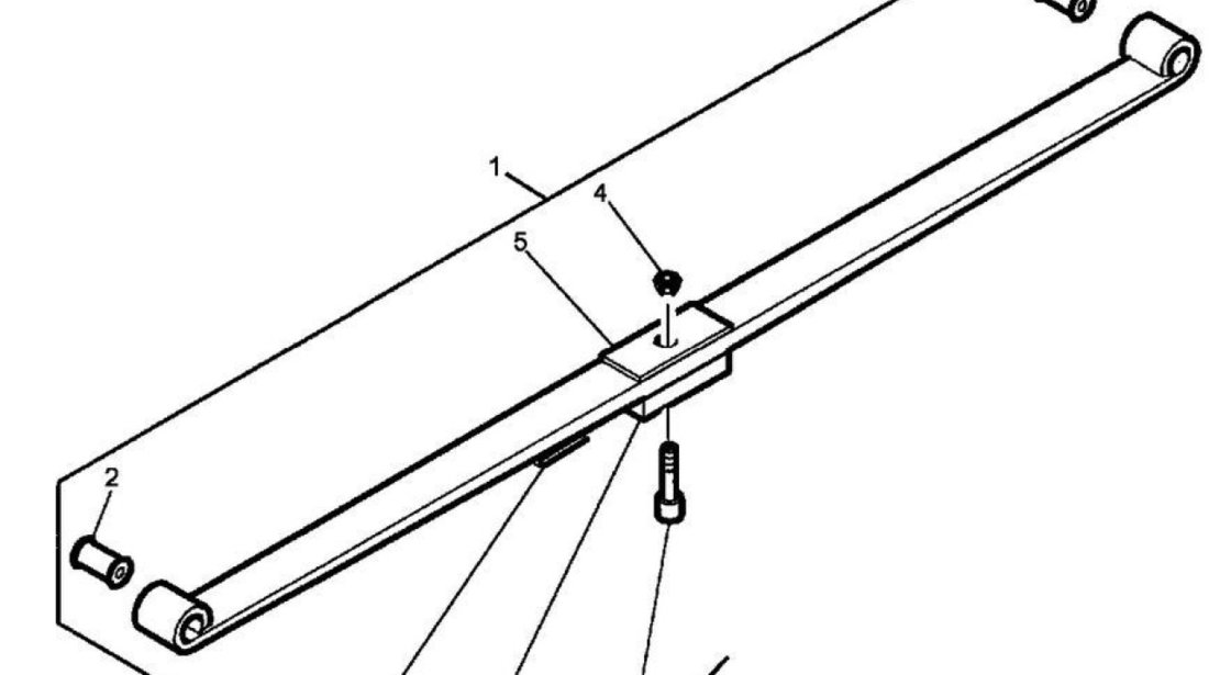 Arc lamelar cu 2 foi punte fata Renault Midlum MFT 5010557732