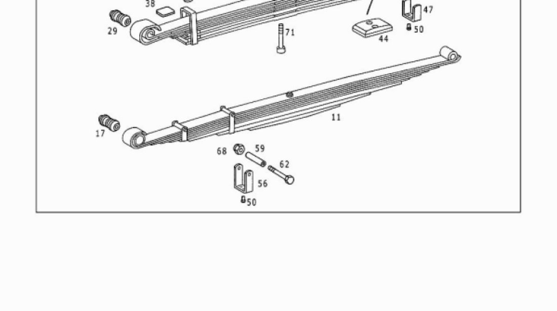 Arc lamelar punte spate (foi) Mercedes Vario (poz.5) MERCEDES OE 667 320 33 06