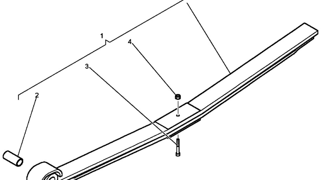 Arc lamelar punte spate Renault Midlum 7,5 to (2 foi) FEDERN 5010383314