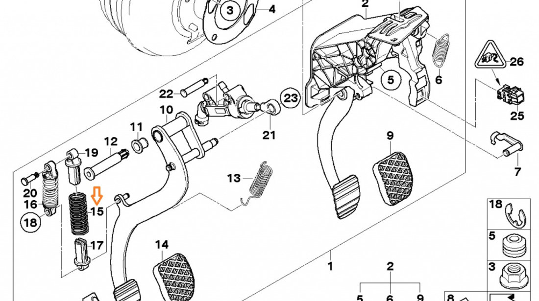 Arc Pedala Ambreiaj Oe Bmw 35311165566