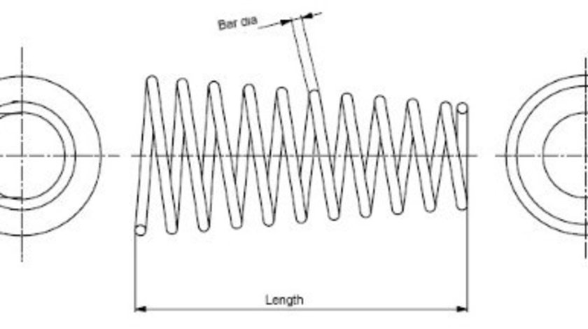 Arc spiral Axa fata dreapta (MONSP3724 MONROE) MAZDA