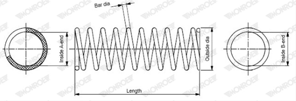 Arc Spiral Monroe Mercedes-Benz SP3690