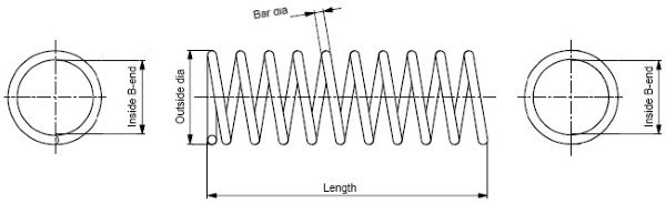 Arc spiral punte fata (MONSP3357 MONROE) HONDA