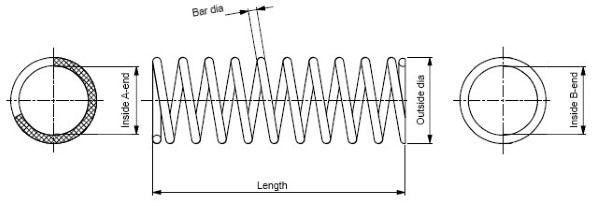 Arc spiral puntea spate (MONSE3528 MONROE) TOYOTA