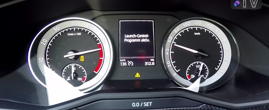 Are 280 CP si 4x4. Test de acceleratie cu cea mai sportiva Skoda a momentului Are 280 CP si 4x4. Test de acceleratie cu cea mai sportiva Skoda a momentului