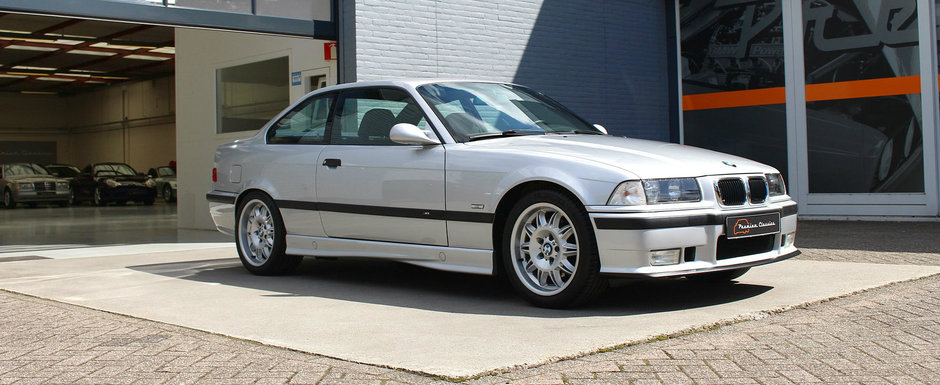 Are motorul de 3.2 litri iar bordul indica doar 46.000 de kilometri. Cat costa acest BMW M3 E36 Are motorul de 3.2 litri iar bordul indica doar 46.000 de kilometri. Cat costa acest BMW M3 E36