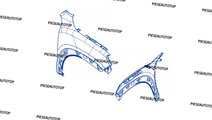 Aripa dreapta fata Dacia Spring 2021-2023 NOUA 631...