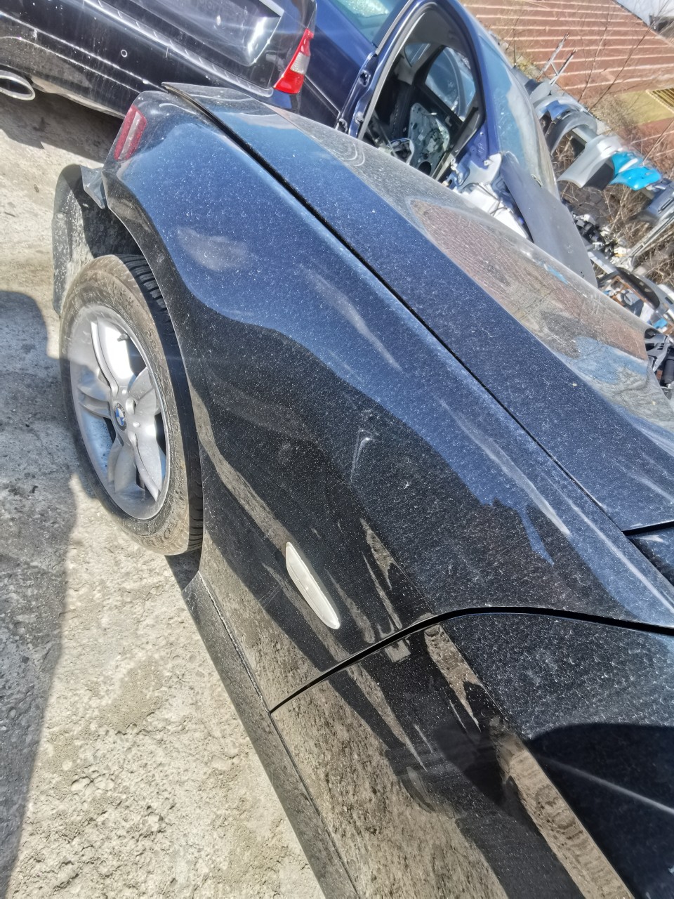 Aripa fata Bmw seria 3 E90 E91 neagra Schwarz 2 668 aripi stranga dreapta