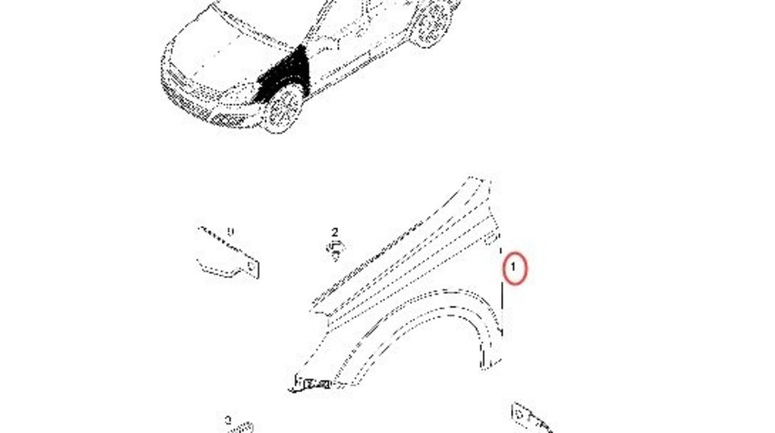 Aripa Fata Dreapta AM Opel Astra H 2004-2009 6102349