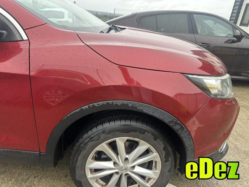 Aripa fata dreapta culoare roșu metalizat - naj Nissan Qashqai 2 (2013-2016) [J11]