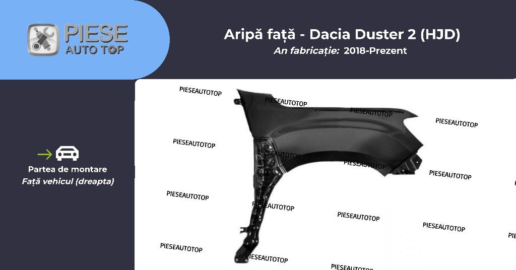 Aripa fata dreapta Dacia Duster 2 2023 NOUA 631006076R