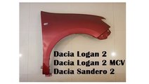 Aripa fata dreapta vopsita rosu Dacia Logan 2 MCV ...