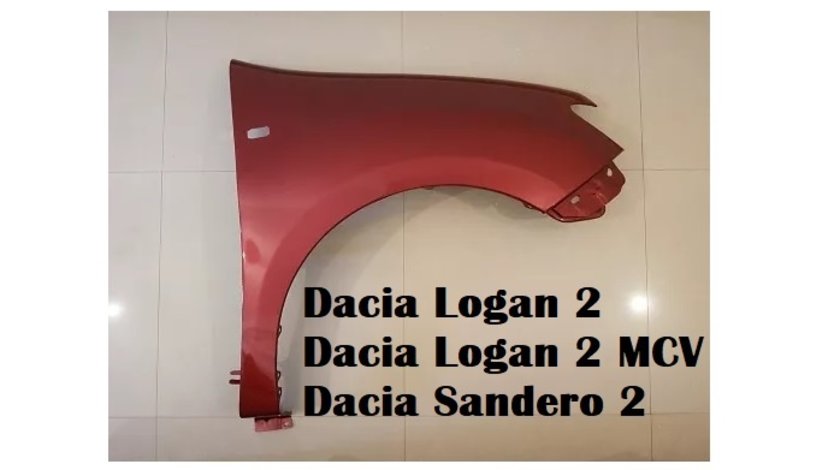 Aripa fata dreapta vopsita rosu Dacia Logan 2 2013-2020 NOUA (Rosu B76)