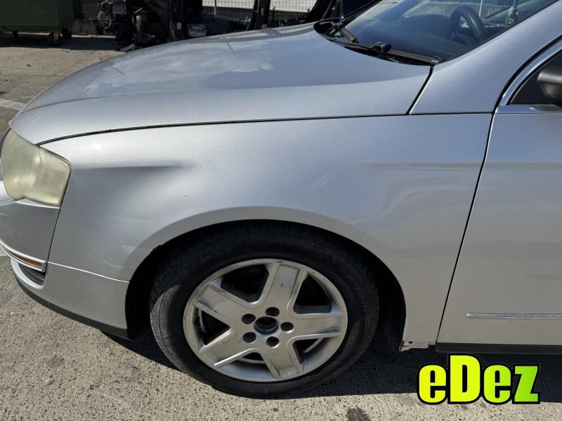 Aripa fata stanga culoare argintie - la7w Volkswagen Passat B6 3C (2005-2010)