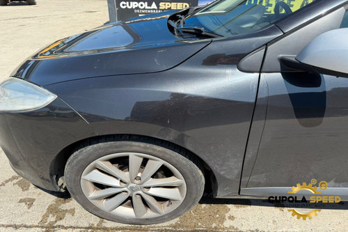 Aripa fata stanga culoare NV676 PEARLESCENT BLACK BC Renault Megane 3 [2008 - 2014]