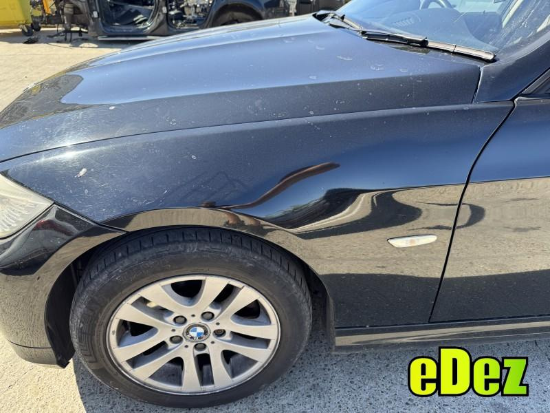 Aripa fata stanga culoare schwarz ii (668) BMW Seria 3 LCI (2008-2011)[E90]