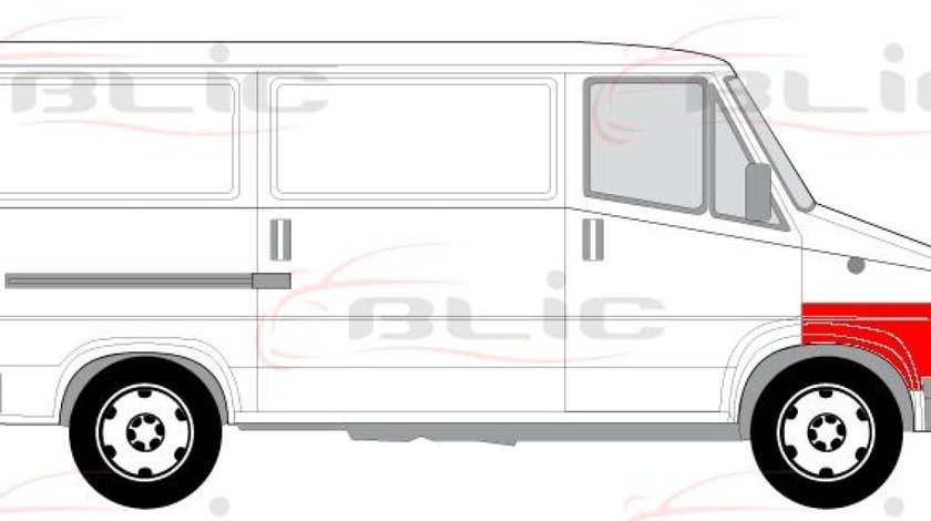 Aripa FIAT DUCATO platforma / podwozie 280 Producator BLIC 6504-03-2096322P