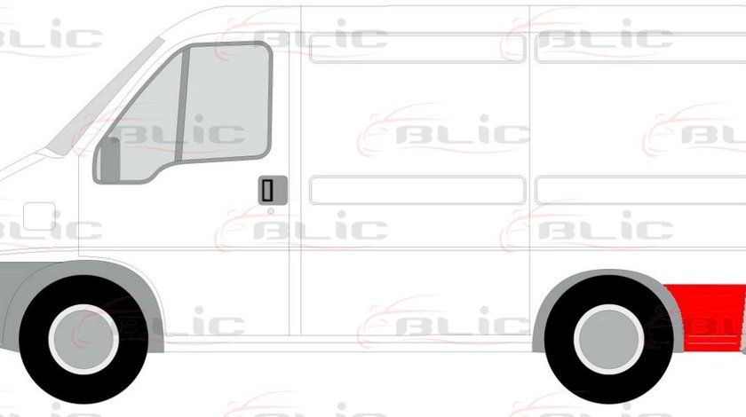 Aripa PEUGEOT BOXER nadwozie pe?ne 230L Producator BLIC 6508-01-2092601P