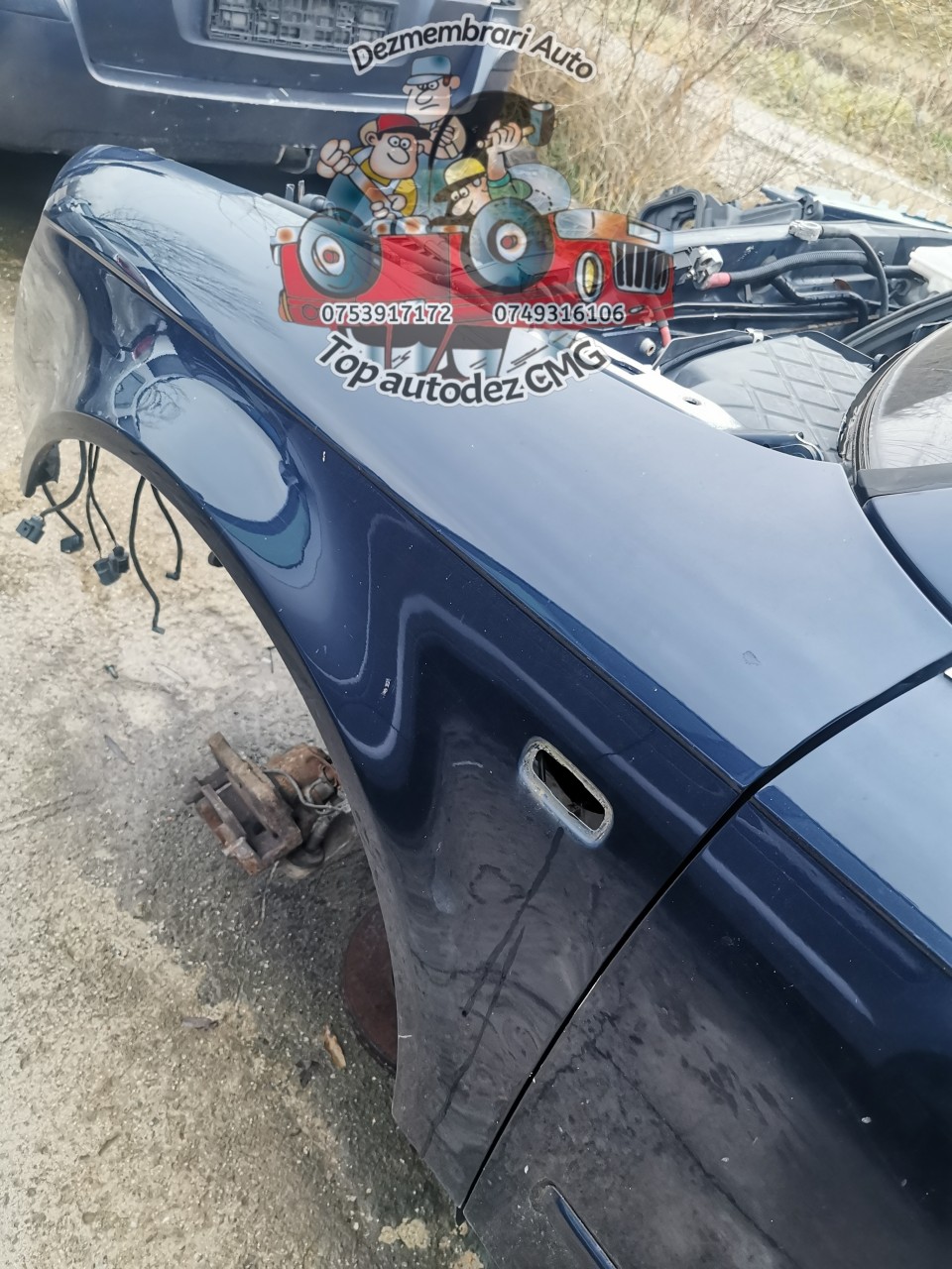 Aripa stanga Audi A4 B7 albastru LZ5J albastra