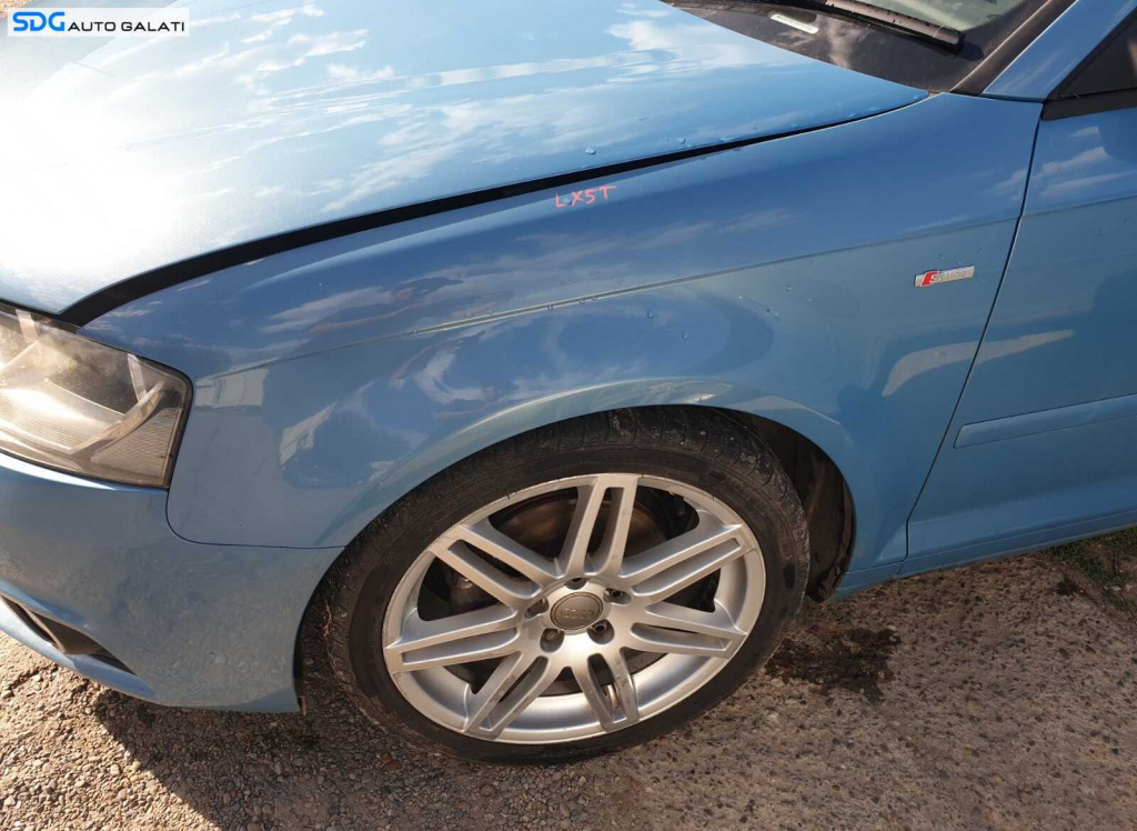Aripa Stanga Fata Audi A3 8P Facelift 2008 - 2013 Cod Culoare LX5T [C7897]