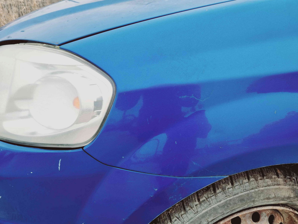 Aripa stanga fata Chevrolet Aveo (T250, T255) [Fabr 2003-2011] Albastru