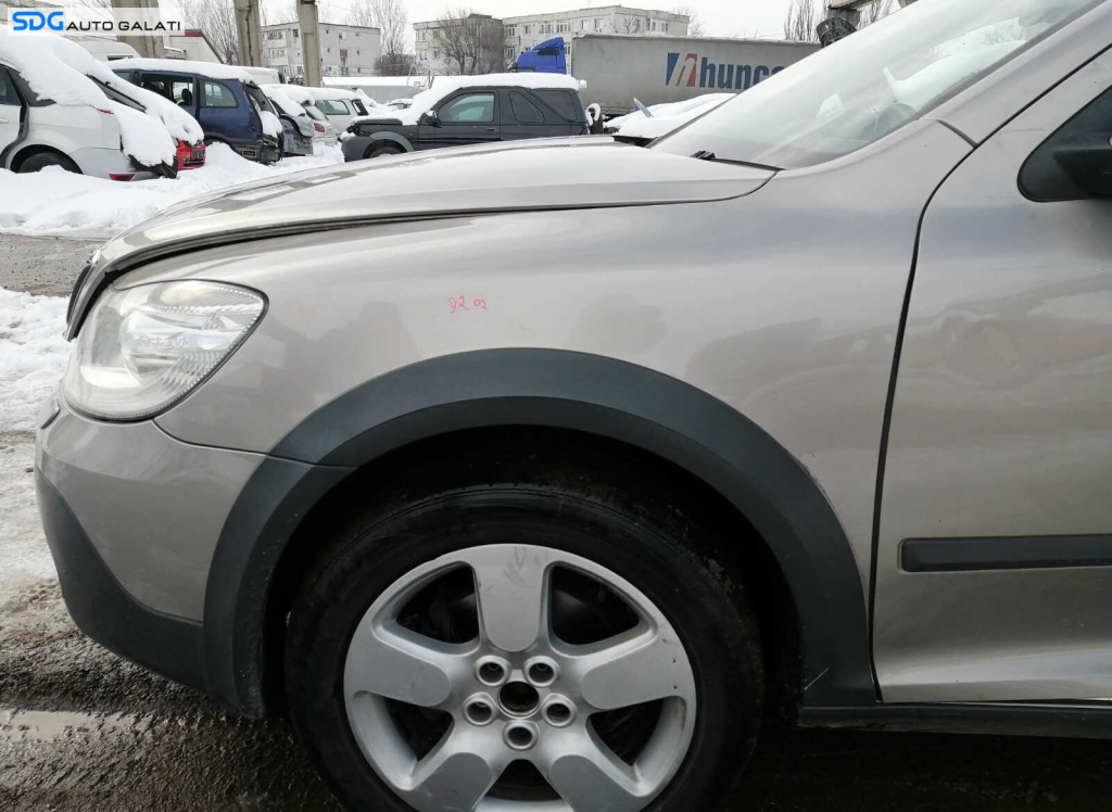 Aripa Stanga Fata Skoda Octavia 2 Facelift 2008 - 2013 Culoare 9202