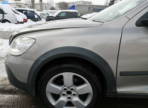 Aripa Stanga Fata Skoda Octavia 2 Facelift 2008 - 2013 Culoare 9202