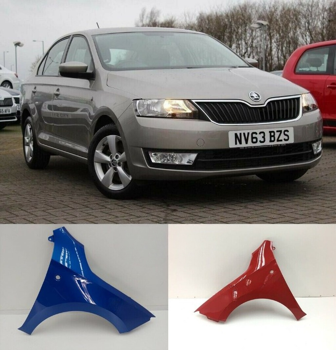 Aripa stanga NOUA vopsita ORICE CULOARE Skoda Rapid 2012 2013 2014 2015 2016 2017 2018