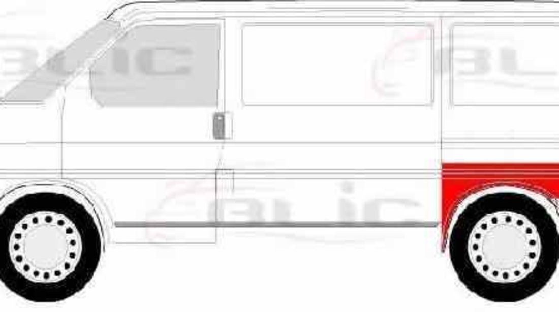 Aripa VW TRANSPORTER IV bus 70XB 70XC 7DB 7DW BLIC 6504-01-9558531P