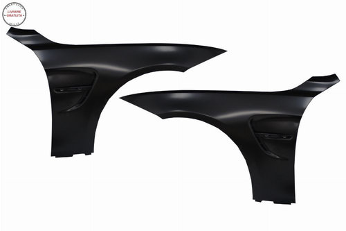 Aripi Laterale BMW 4 Series F32 F33 F36 (2013-02.2017) Ornament Negru M4 Design- livrare gratuita
