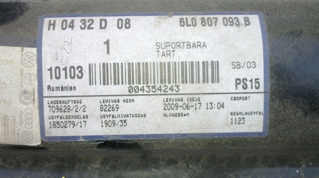 Armatura bara seat ibiza 2006