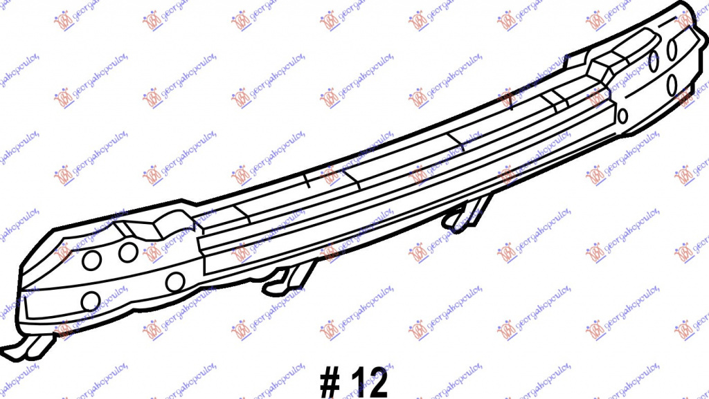 Armatura Bara Spate - Chevrolet Captiva 2007 , 96660254