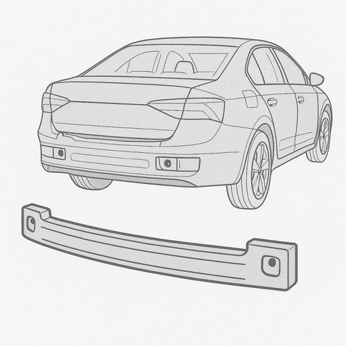 Armatura bara spate Ford Focus 2 (DA) [Fabr 2004-2012] 1.8 TDCI KKDA 85KW / 117CP