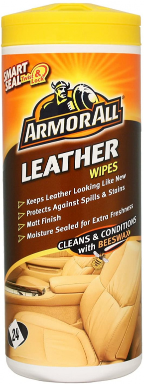 ArmorAll Servetele Umede Pentru Piele Leather Wipes 24 Buc GAA39024EN
