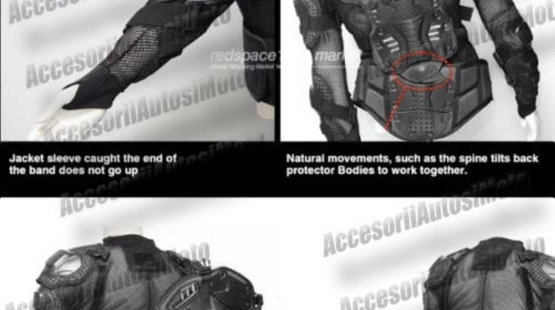 ARMURA MOTO HARD RAPTOR L Series Cross Enduro Atv Speed Geaca Moto 11 protectii si 12 reglaje S-XXXL