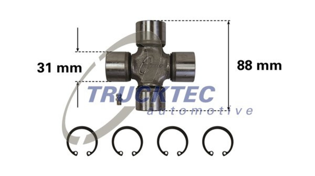 Articulatie, cardan (0234012 TRU) MERCEDES-BENZ