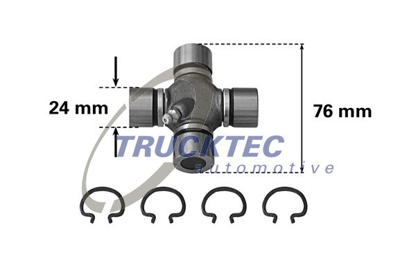 Articulatie, cardan (0234017 TRU) MERCEDES-BENZ