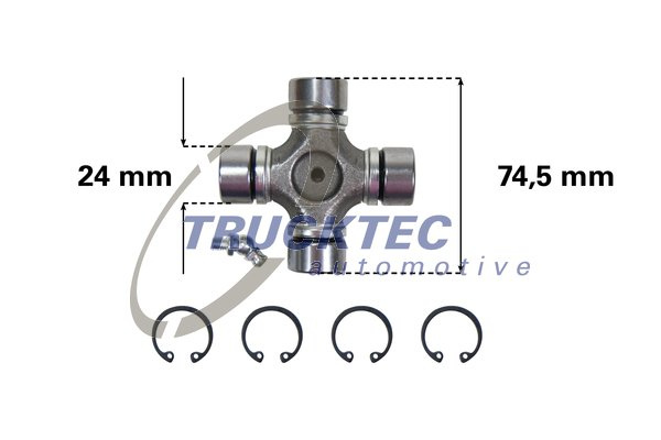 Articulatie, cardan (0234053 TRU) MERCEDES-BENZ