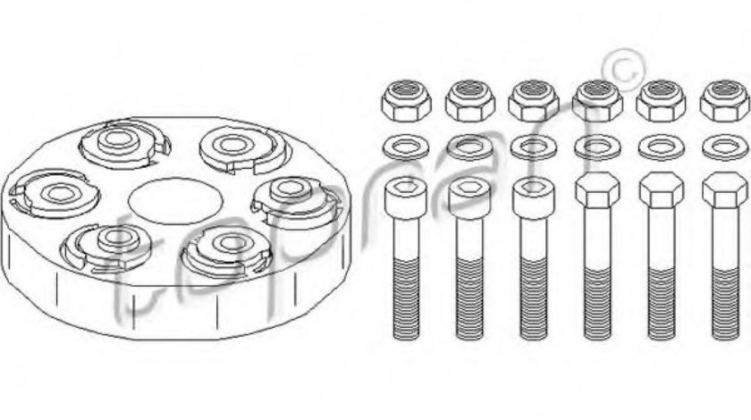 Articulatie, cardan MERCEDES E-CLASS Cabriolet (A124) (1993 - 1998) TOPRAN 400 238 piesa NOUA