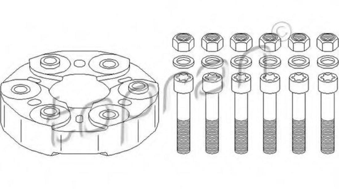 Articulatie, cardan MERCEDES E-CLASS (W211) (2002 - 2009) TOPRAN 401 897 piesa NOUA