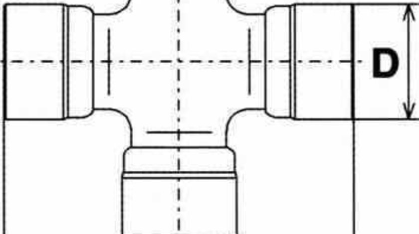 Articulatie cardan MITSUBISHI PAJERO II V3W V2W V4W HERTH+BUSS JAKOPARTS J2925014
