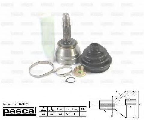Articulatie, planetara FIAT FIORINO Caroserie (146) (1988 - 2016) PASCAL G1F021PC piesa NOUA