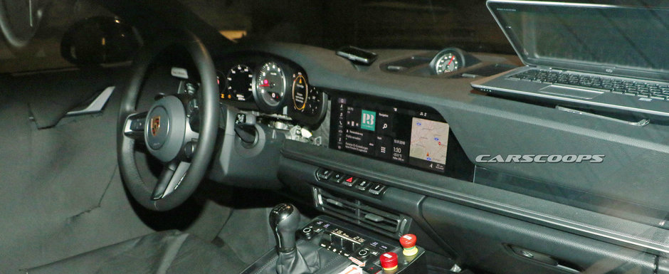 Asa arata interiorul noului 911 inainte ca Porsche sa vrea ca tu sa il vezi. FOTO SPION Asa arata interiorul noului 911 inainte ca Porsche sa vrea ca tu sa il vezi. FOTO SPION