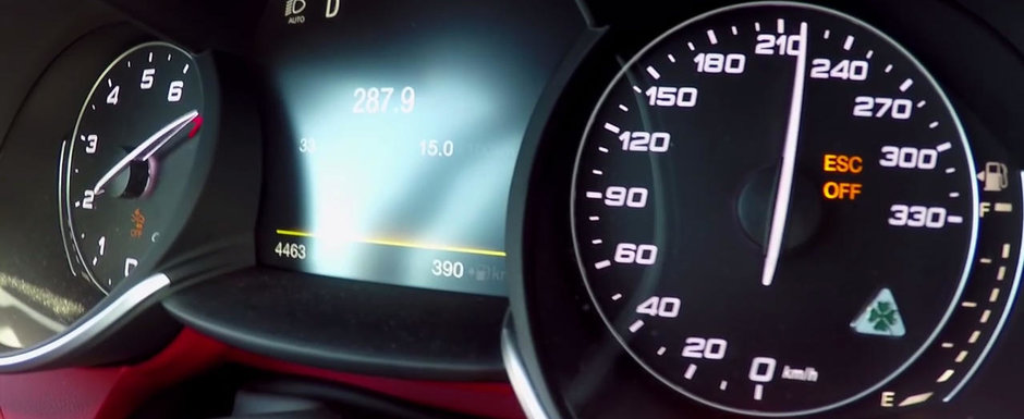 Ascunde sub capota un motor V6 si concureaza cu BMW M3. Test de acceleratie cu noua Alfa de 510 CP Ascunde sub capota un motor V6 si concureaza cu BMW M3. Test de acceleratie cu noua Alfa de 510 CP