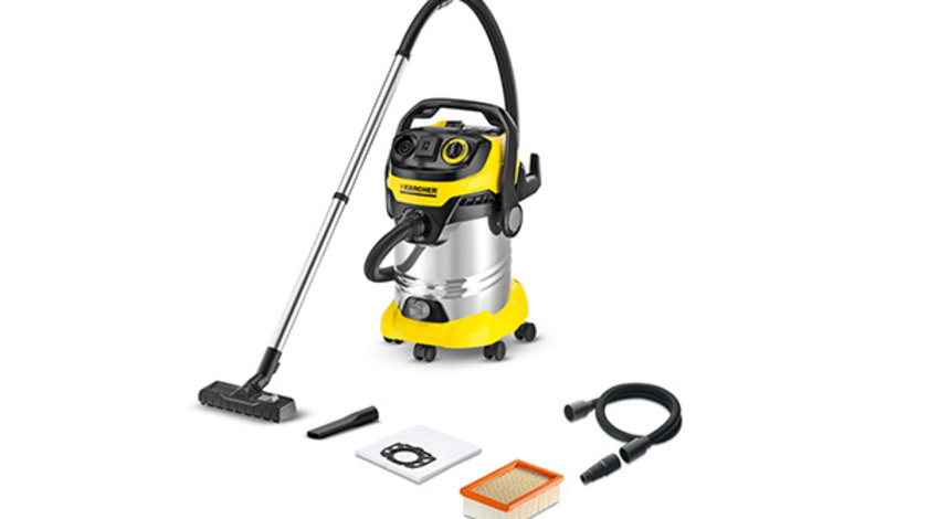 ASPIRATOR MULTIFUNCTIONAL UMED-USCAT, 30 L, CU PRIZA SCULE ELECTRICE SI CUVA METALICA 1.628-360.0 KARCHER