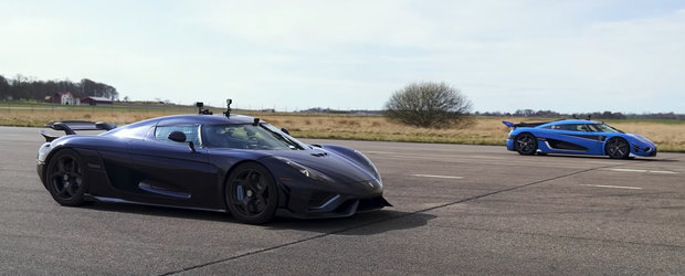 ASTA e cursa pe care nu credeai ca o s-o vezi vreodata. LINIUTA intre Koenigsegg Regera si Koenigsegg Agera RS