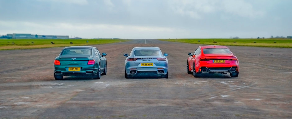 ASTA e cursa pe care nu stiai ca vrei s-o vezi. LINIUTA cu Flying Spur, Panamera Turbo si RS7 SPORTBACK ASTA e cursa pe care nu stiai ca vrei s-o vezi. LINIUTA cu Flying Spur, Panamera Turbo si RS7 SPORTBACK